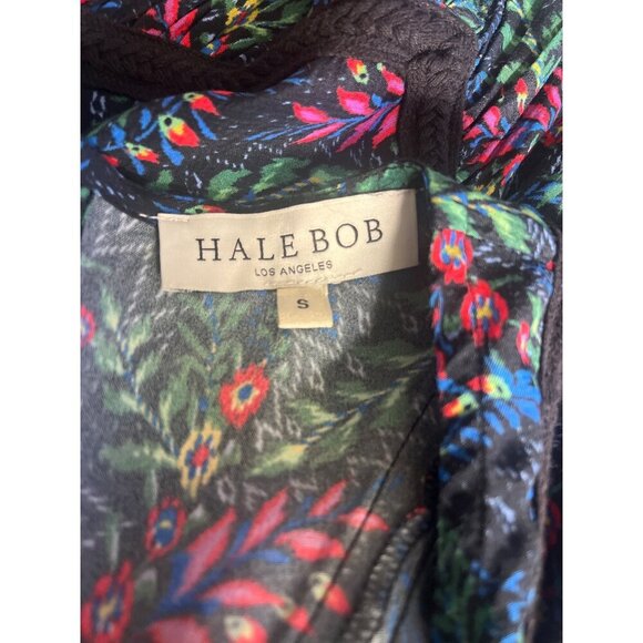 Hale Bob Zoe Dress Floral Size Small Long Sleeves Swing Style - Picture 7 of 11